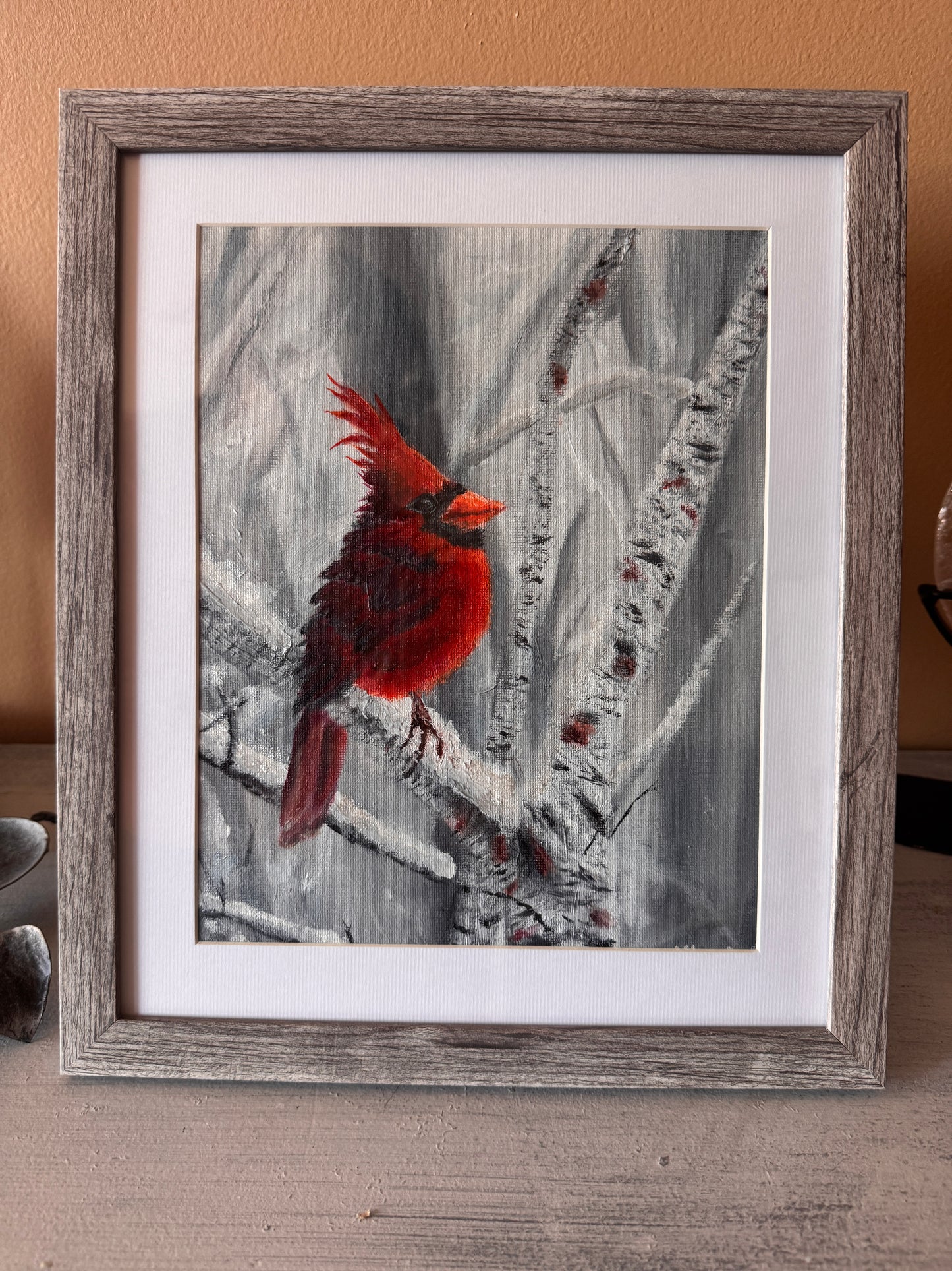 Cardinal in the Snow