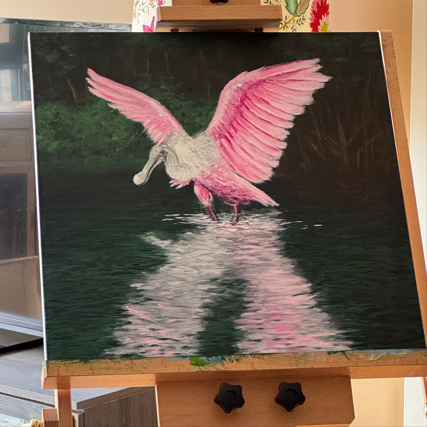 Roseate Spoonbill Painting