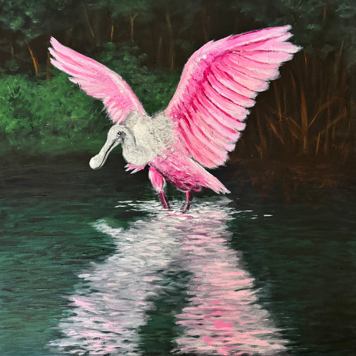 Roseate Spoonbill Painting