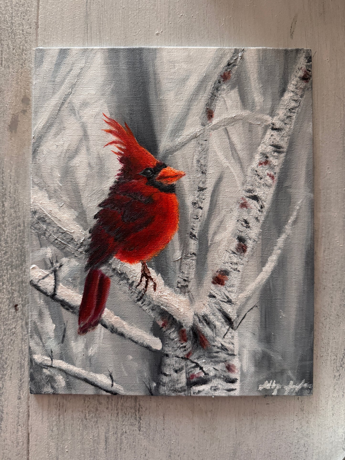 Cardinal in the Snow
